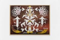 Meteor Sword Dancing Formation – Mesmerizing Mesh #111 by Haegue Yang contemporary artwork painting
