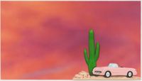 Desperado (Pink Car) by Alex Israel contemporary artwork print