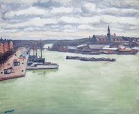 Les nuages de Stockholm by Albert Marquet contemporary artwork painting, works on paper