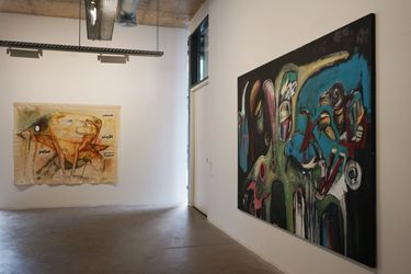 Exhibition view: Abdallah Kassem, The Red Sea, Galerie Tanit, Beirut (29 November–29 December 2023). Courtesy Galerie Tanit.