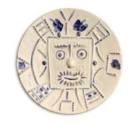 Visage dans carré by Pablo Picasso contemporary artwork ceramics