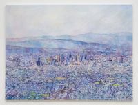 Los Angeles from a Plane by Keith Mayerson contemporary artwork painting