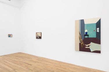 Exhibition view: Clare Rojas, Go Placidly, Andrew Kreps Gallery, 22 Cortlandt Alley, New York (31 March–6 May 2023). Courtesy Andrew Kreps Gallery. Photo: Lance Brewer