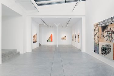Exhibition view: Anju Dodiya, Tower of Slowness, Templon, Brussels (1 April–27 May 2021). Courtesy Templon, Paris - Brussels. Photo: Nicolas Brasseur.