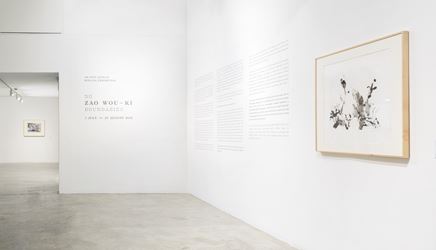 Exhibition view of Zao Wou-Ki: No Boundaries, 2016 at STPI, Singapore. Courtesy STPI.
