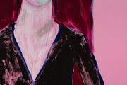 Pink poppy 60's girl by Jenny Watson contemporary artwork 7