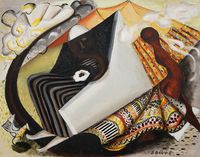 Bird and Flower by Dusti Bongé contemporary artwork painting