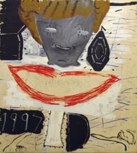 Princess with Ear Ring by Rose Wylie contemporary artwork painting