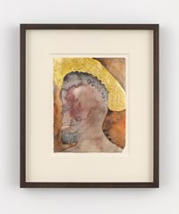 Untitled (Saint 8) by Chris Ofili contemporary artwork painting, works on paper