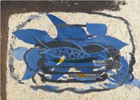 L'aquarium bleu by Georges Braque contemporary artwork painting, works on paper