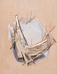 Building plan no. 25 by Tadashi Kawamata contemporary artwork painting, sculpture