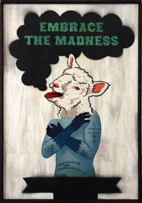 Embrace The Madness by Koichiro Takagi contemporary artwork painting, mixed media, textile