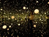 INFINITY MIRRORED ROOM - DANCING LIGHTS
THAT FLEW UP TO THE UNIVERSE by Yayoi Kusama contemporary artwork 2