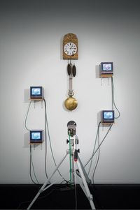 French Clock TV by Nam June Paik contemporary artwork sculpture, moving image