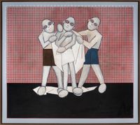 10. A.O.: Don’t envy other people (getting undressed) by Thomas Zipp contemporary artwork painting