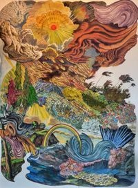 Escondido Falls, Malibu by Ken Gun Min contemporary artwork painting