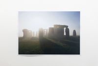 Stonehenge in the early morning fog by Jeremy Deller contemporary artwork works on paper, photography, print