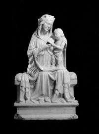 Madonna and Child Enthroned by Bonino da Campione contemporary artwork sculpture