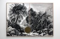 A View in the Island of Jamaica I (diptych) by Gabriela Bettini contemporary artwork painting, works on paper