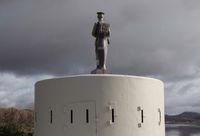 Pioneer Gun Turret & War Memorial, Te Paina (Mercer) by Neil Pardington contemporary artwork photography, print