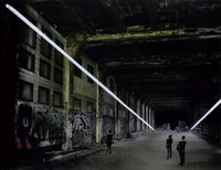 Study for Crossing, Highline Tunnel, New York, 2007 by Anthony McCall contemporary artwork mixed media
