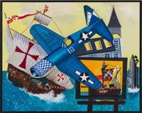 Corsair and Santa Maria by Malcolm Morley contemporary artwork painting
