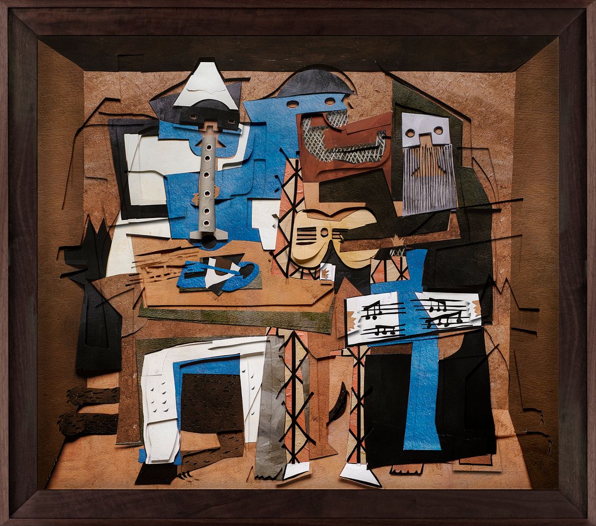 Superfícies: Three Musicians, a partir de Pablo Picasso, 2021 by Vik Muniz  | Ocula