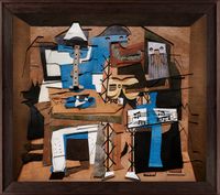 Superfícies: Three Musicians, a partir de Pablo Picasso by Vik Muniz contemporary artwork print