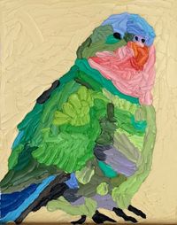 Princess parrot by Troy Emery contemporary artwork painting