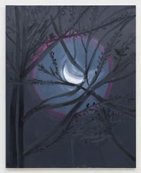 Moon (Through the Branches, NYC) by Ann Craven contemporary artwork painting