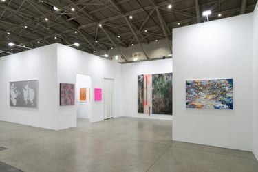 Installation view: Artwork from left to right, Miya Ando, baanai, Keisuke Tada, and Anne Kagioka Rigoulet. All Images: Courtesy of MAKI.