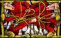 BOW CROSS by Gilbert & George contemporary artwork painting, works on paper, sculpture, photography, print