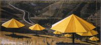 The Umbrellas, Joint Project for Japan and USA by Christo contemporary artwork painting, works on paper, photography, print, drawing
