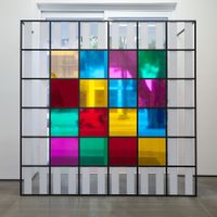 Cores, luz, projeção, sombras, transparência: obras in situ 5 by Daniel Buren contemporary artwork sculpture