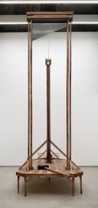 High - Striking - Guillotine by Aaron Bezzina contemporary artwork sculpture