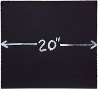 Measurement 20 by Mel Bochner contemporary artwork drawing