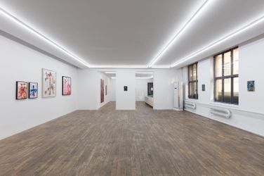 Exhibition view: Damien Deroubaix & Barthélémy Toguo, Eternity and a Day, HdM Gallery, Beijing (7 January – 7 March 2023). Courtesy HdM Gallery, Beijing.