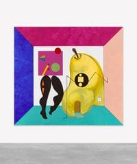 Dollhouse (Pear House) by Ad Minoliti contemporary artwork painting