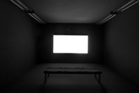 Screening Room (series: black rooms) by Bernd Oppl contemporary artwork works on paper, print
