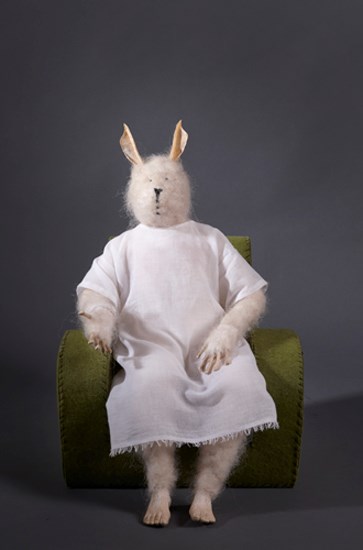 Bandaid Bunny by Linde Ivimey contemporary artwork