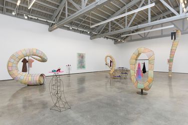 Exhibition view: Evan Holloway, Cobbler, David Kordansky Gallery, Los Angeles (23 March–27 April 2024). Courtesy David Kordansky Gallery.