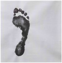 Father 1927.12.03-2010.08.27, My Father’s Footprint (Right) by Li Lang contemporary artwork print
