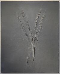 Graubild / Grey Painting by Hermann Goepfert contemporary artwork painting