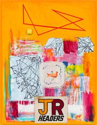 JR HEADERS by Gareth Sansom contemporary artwork works on paper, mixed media