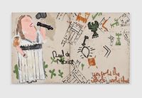 Mexican Singer by Rose Wylie contemporary artwork painting