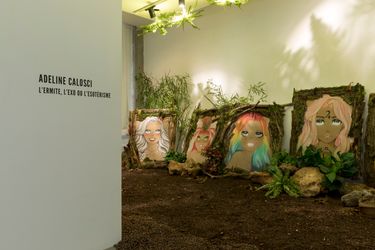 Exhibition view: Adeline Calosci, L'Ermite, l'exo ou l'ésotérisme, A2Z Art Gallery, Paris (26 June–17 July 2021). Courtesy A2Z Art Gallery.