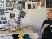 Ellen Lesperance Merges Knitting With Paint to Extend Activist Archives