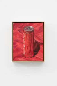 Coca-Cola On The Red Cloth by Ge Yulu contemporary artwork painting, sculpture