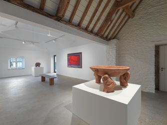 Exhibition view: Group Exhibition, Present Tense, Hauser & Wirth, Somerset (27 January–28 April 2024). Courtesy the artists and Hauser & Wirth. Photo: Ken Adlard.