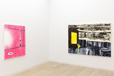 Dexter Dalwood, 'Propaganda Painting' 2016, Exhibition view, Simon Lee Gallery, Hong Kong. Courtesy of the artist, Simon Lee Gallery and Matteo Casnici